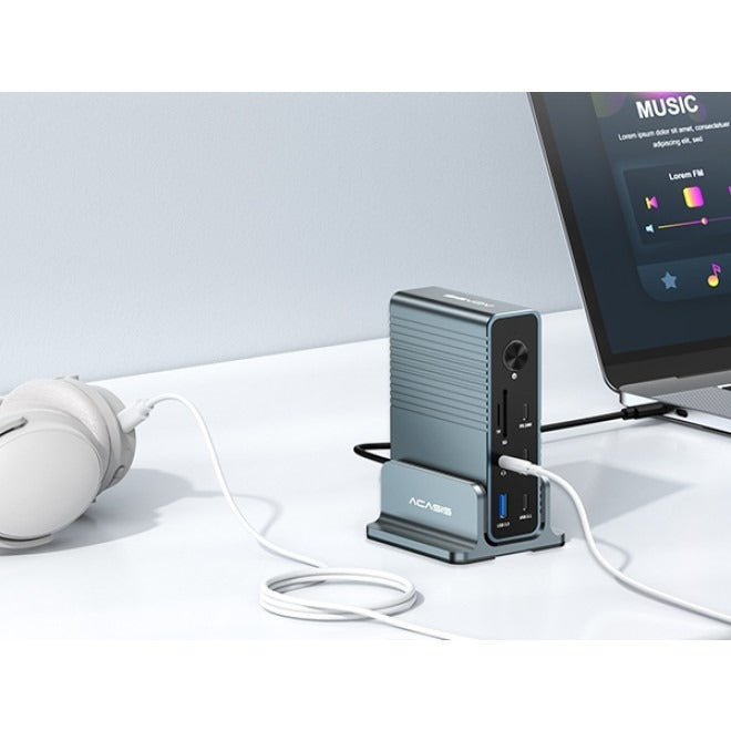 ACASIS 15 in 1 USB-C Docking Station Triple Display Dual HDMI DP for Laptop
