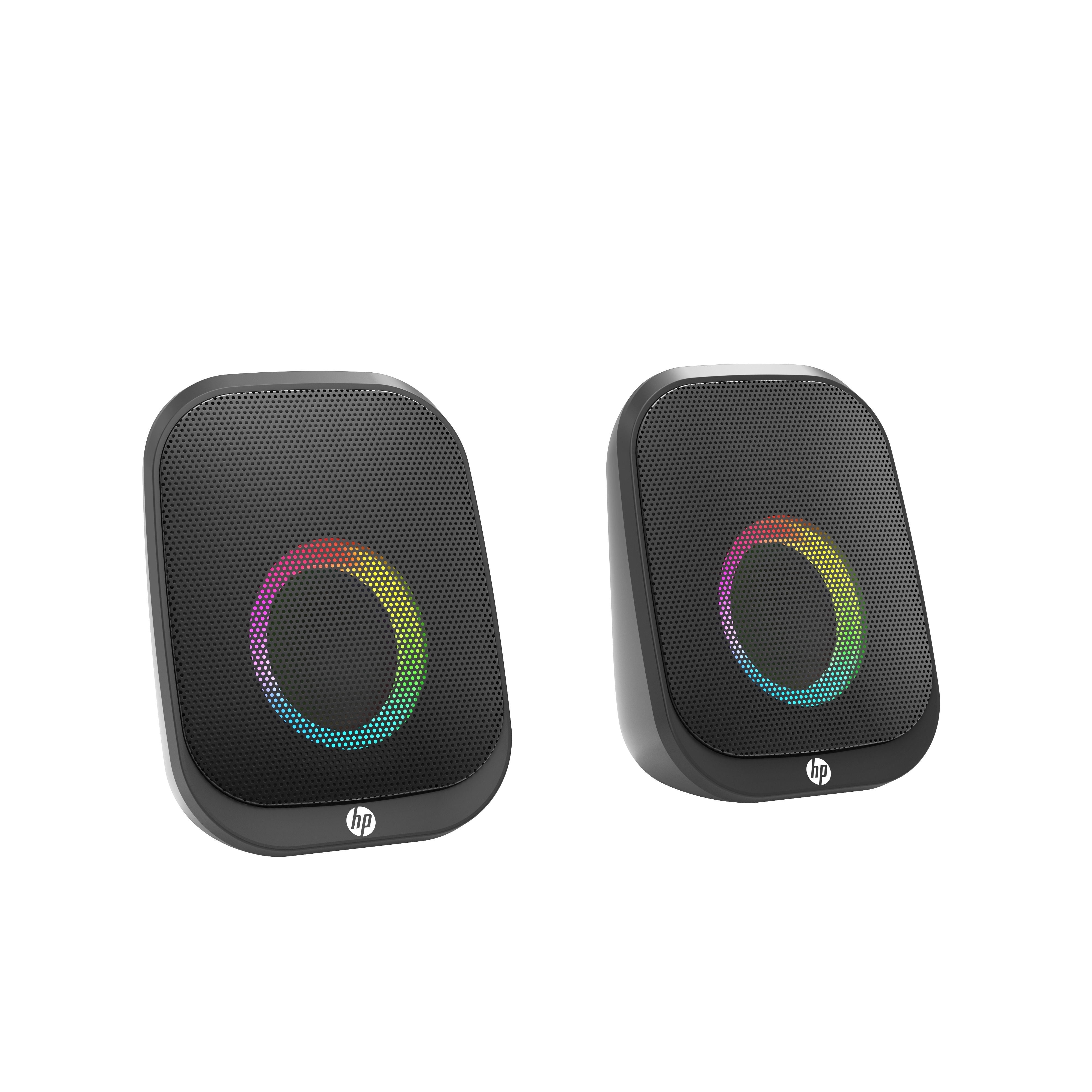 HP Wired Portable Speaker USB AUX Bluetooth LED Stereo Sound