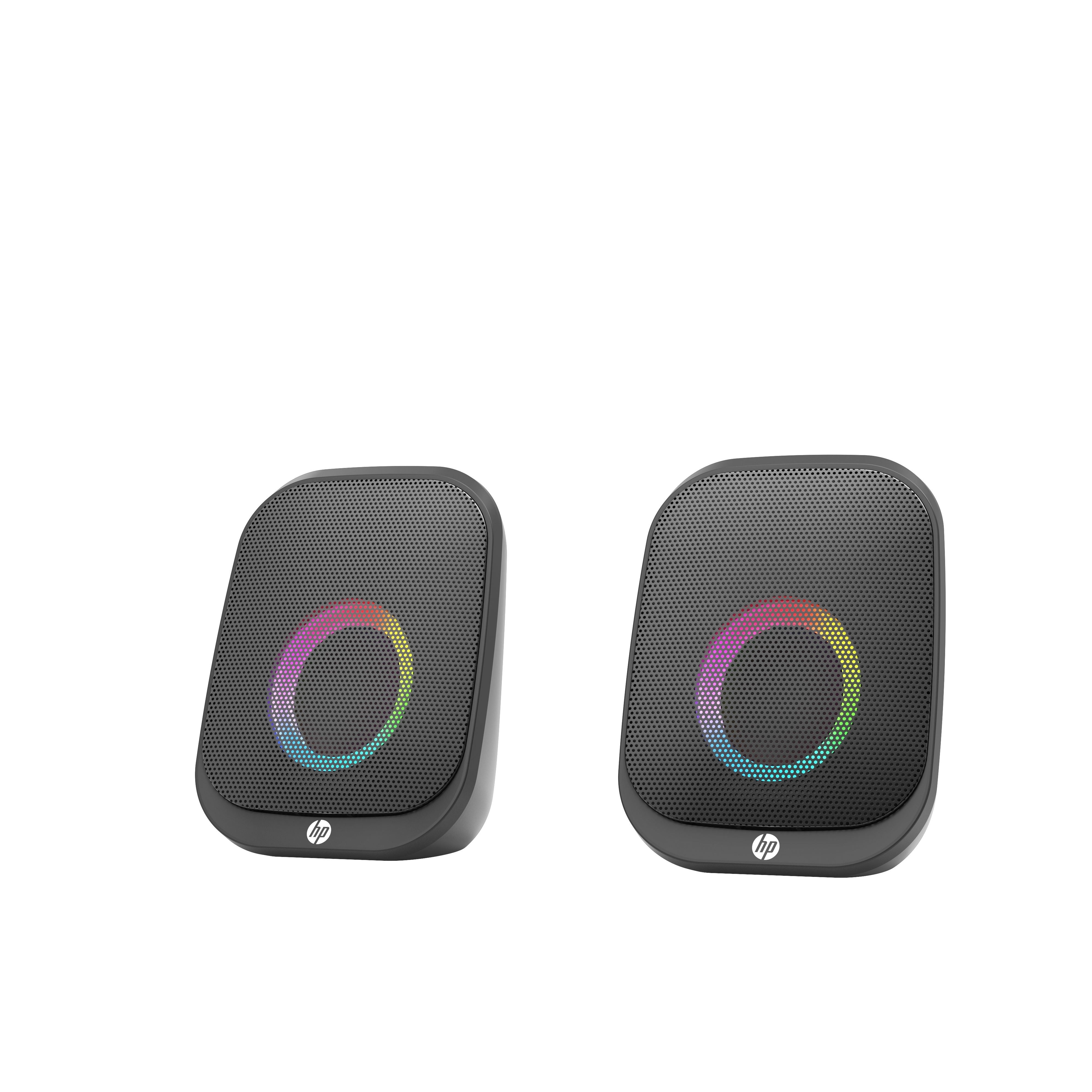 HP Wired Portable Speaker USB AUX Bluetooth LED Stereo Sound