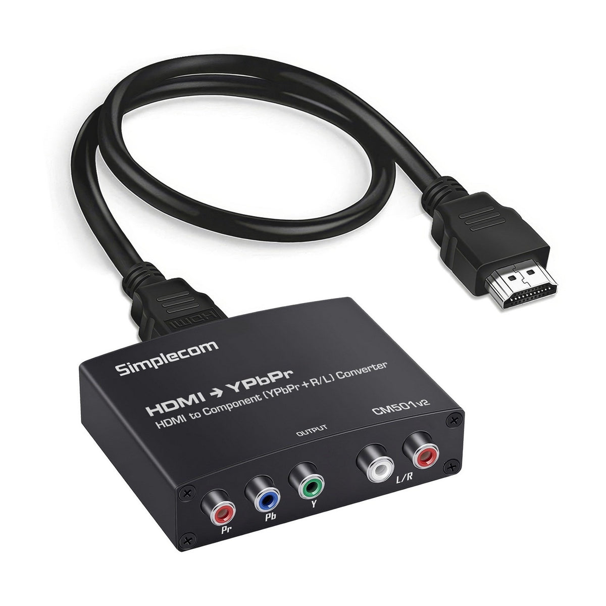 Simplecom HDMI to Component Video (YPbPr) and Audio (L/R) Converter