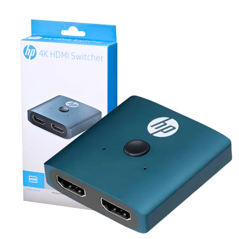HP 4K Dual Port HDMI Switch Hub for PC TV Monitor Display