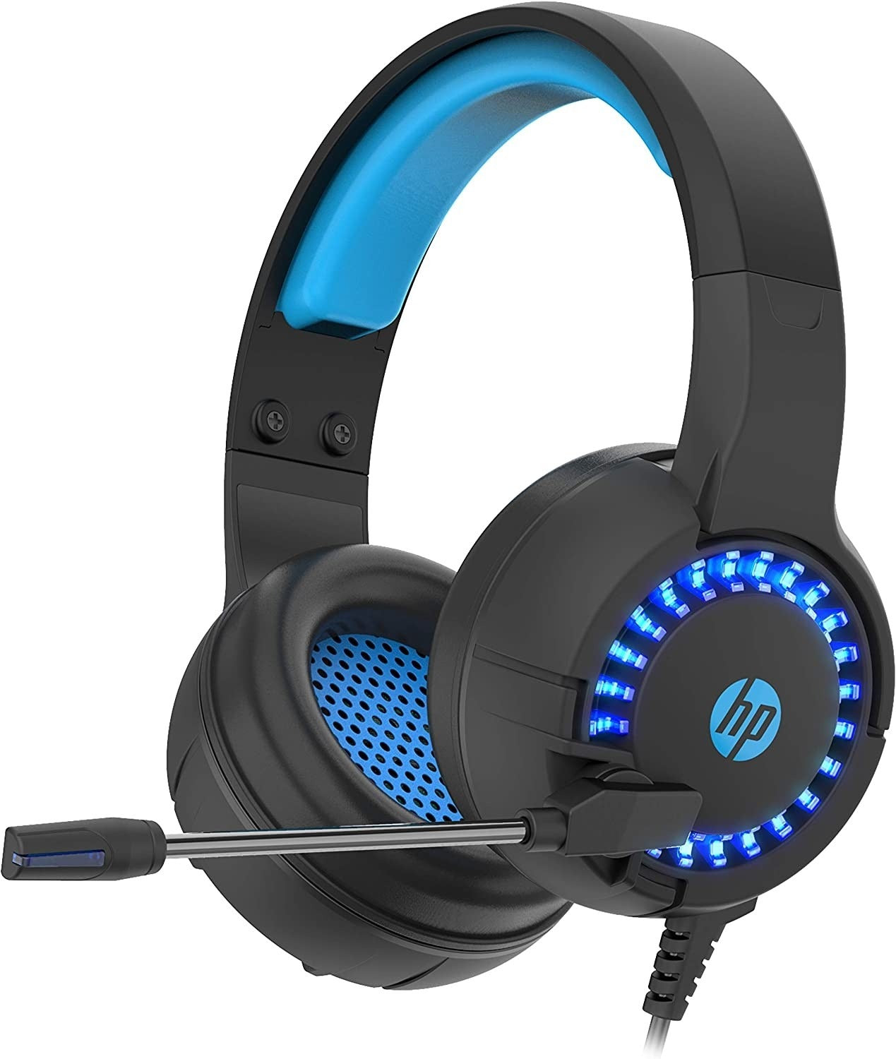 HP Wired Stereo Gaming Headset USB 3.5mm LED Mic for PC Laptop