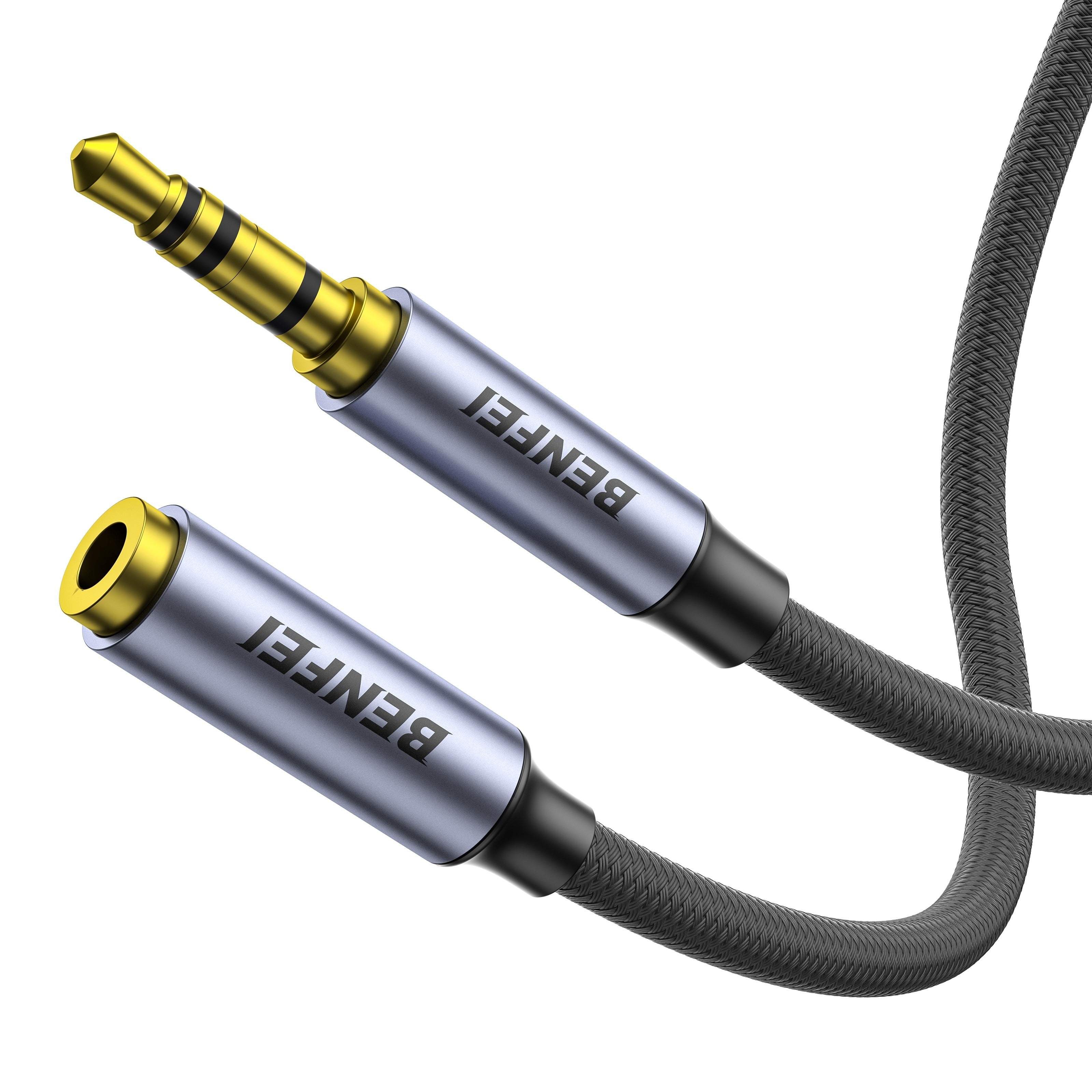 BENFEI 3.5mm Male to Female AUX Audio Extension Cable TRRS 4-Pole