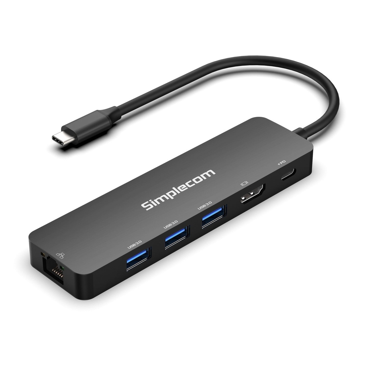 Simplecom 6-in-1 USB-C Multiport Docking Station with HDMI 2.0 CHT560