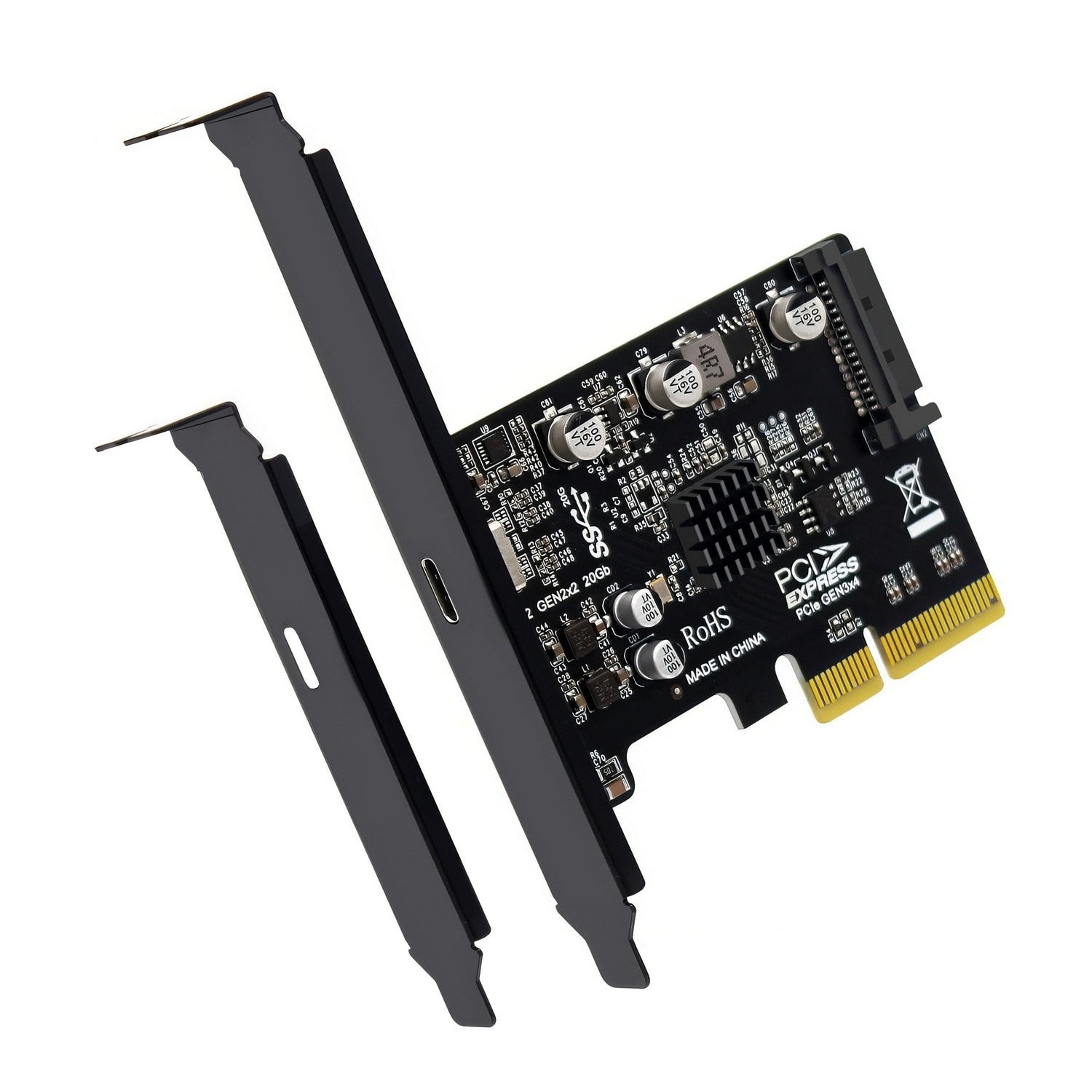 Simplecom PCI-e x4 to USB 3.2 Gen2x2 20Gbps USB-C Expansion Card