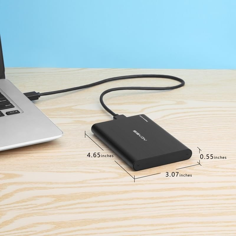 ACASIS 2.5 Inch SATA SSD HDD Enclosure USB 3.2 5Gbps Aluminium External Case