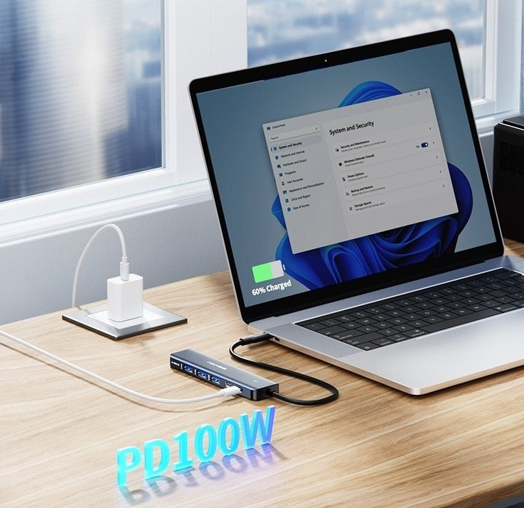 ACASIS 6 in 1 USB-C Hub 90W PD HDMI 3 USB-A USB-C 5Gbps for Laptop
