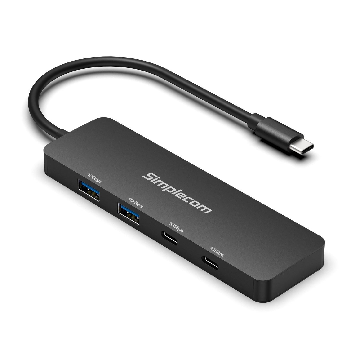 Simplecom USB-C 4 Port 10Gbps Hub with 2x USB-A and 2x USB-C CH392