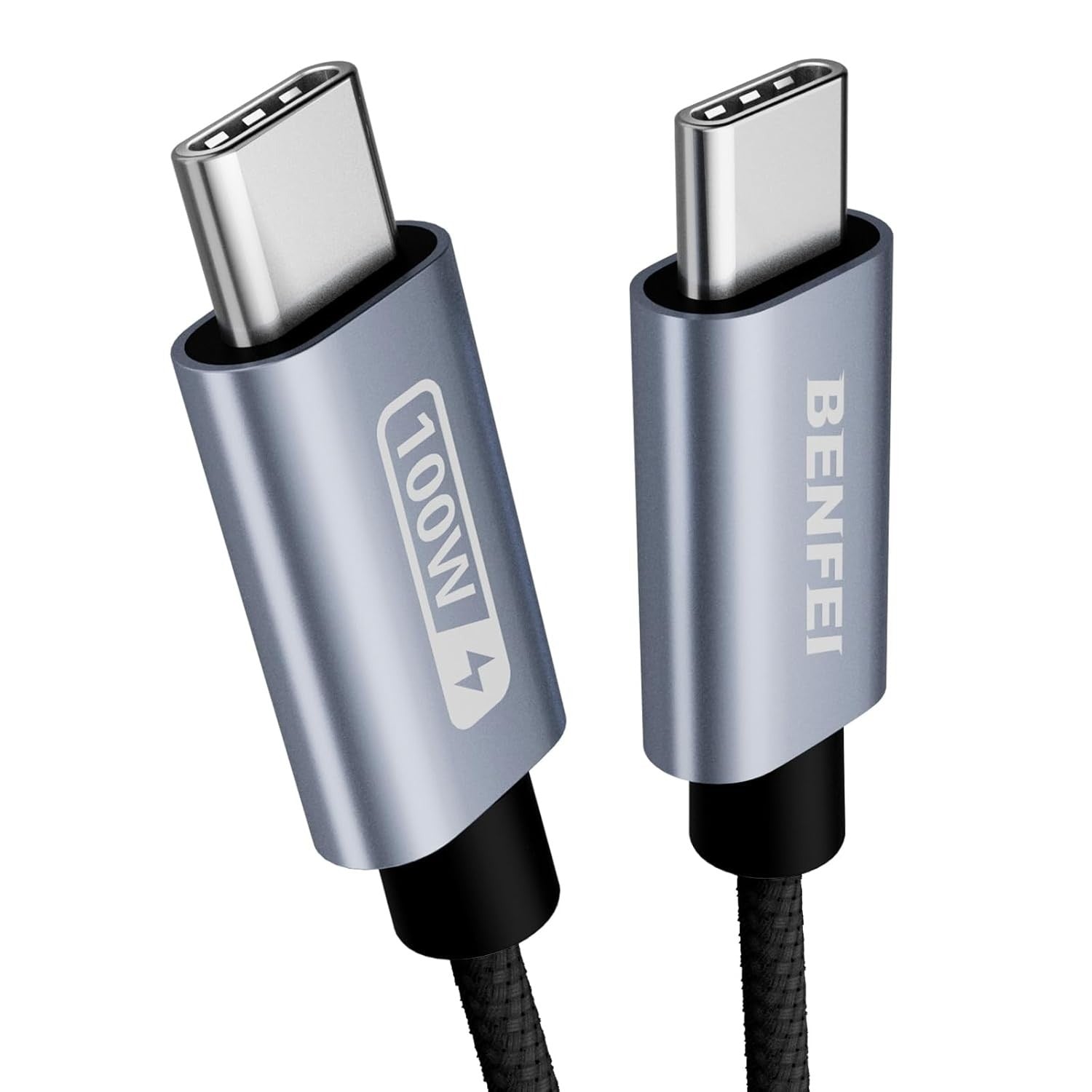 BENFEI 100W USB-C to USB-C Fast Charging Tangle-Free Silicone Cable