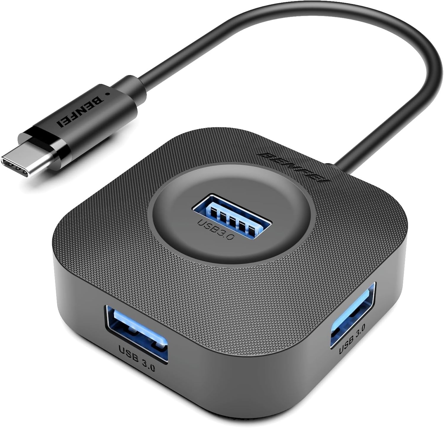 BENFEI 4-Port USB 3.0 Hub 5Gbps High Speed for MacBook, iMac, PC & Surface