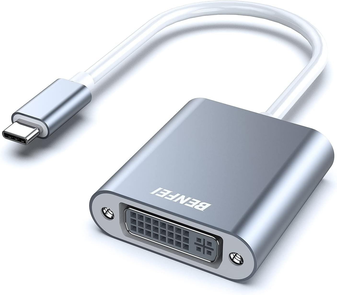 BENFEI USB-C to DVI Adapter Thunderbolt 3/4 for MacBook, iPad & PC