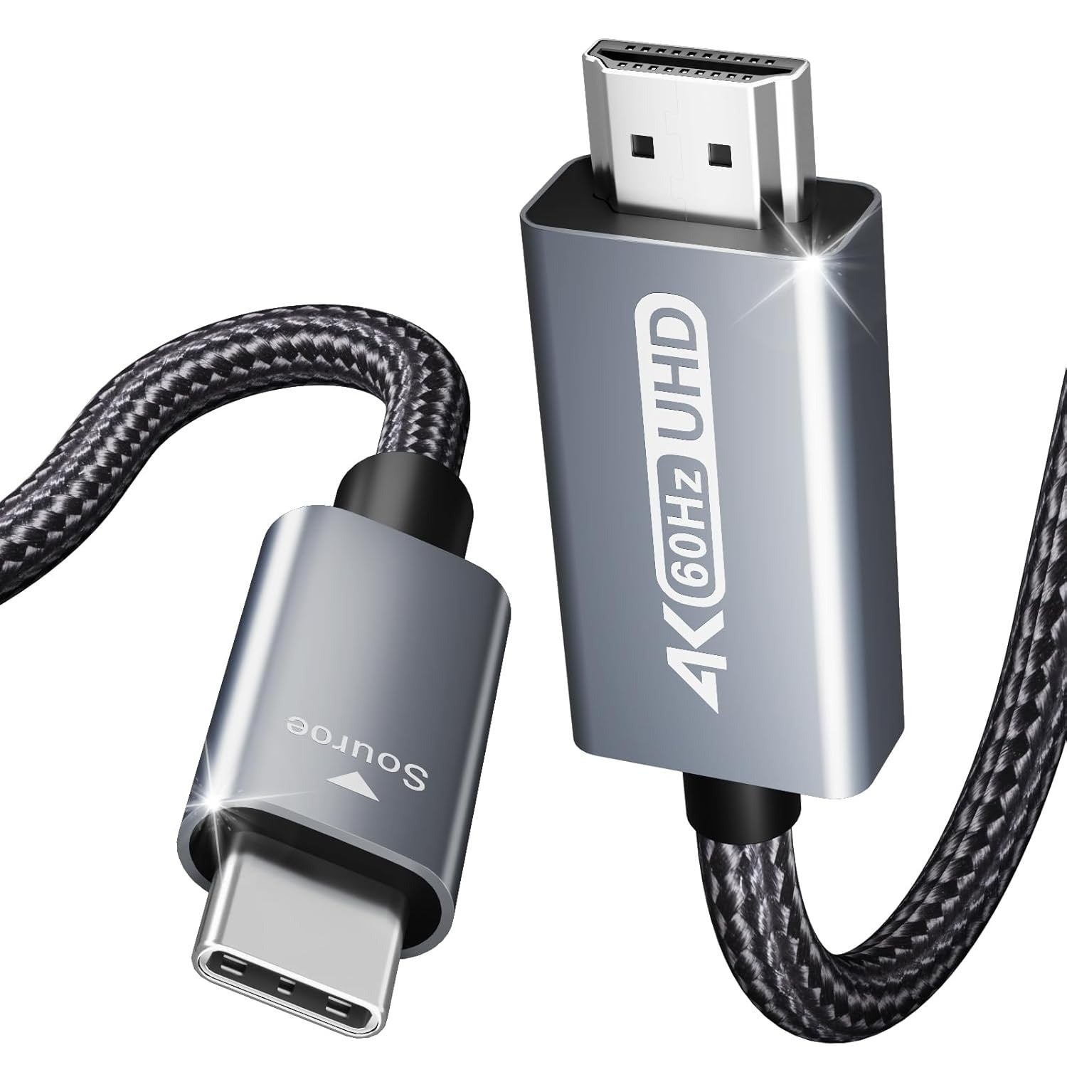 BENFEI USB-C to HDMI 4K 60Hz Braided Cable for iPhone MacBook Pro