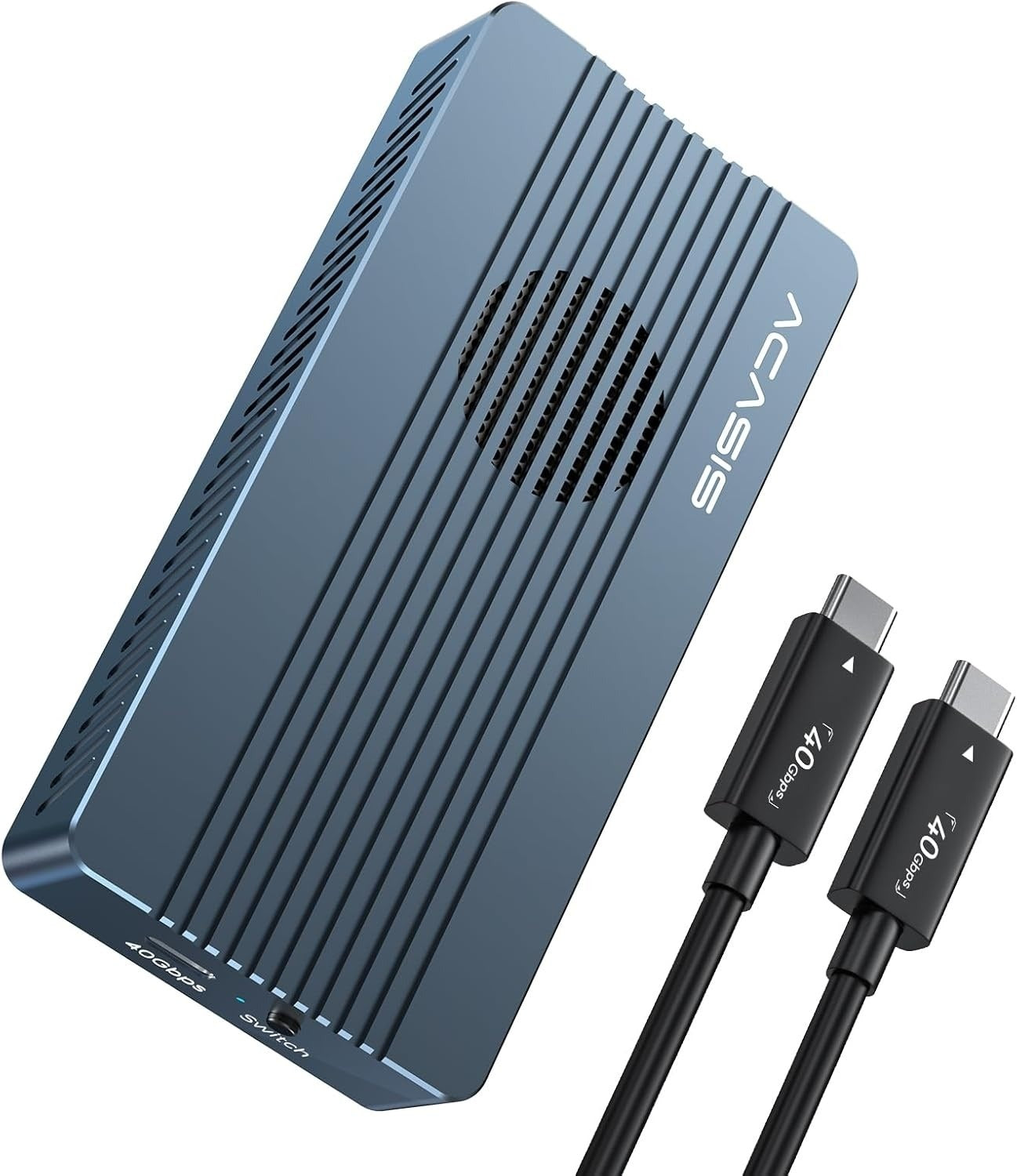 ACASIS 40Gbps USB4 M.2 NVMe SSD Enclosure with Cooling Fan Thunderbolt Compatible
