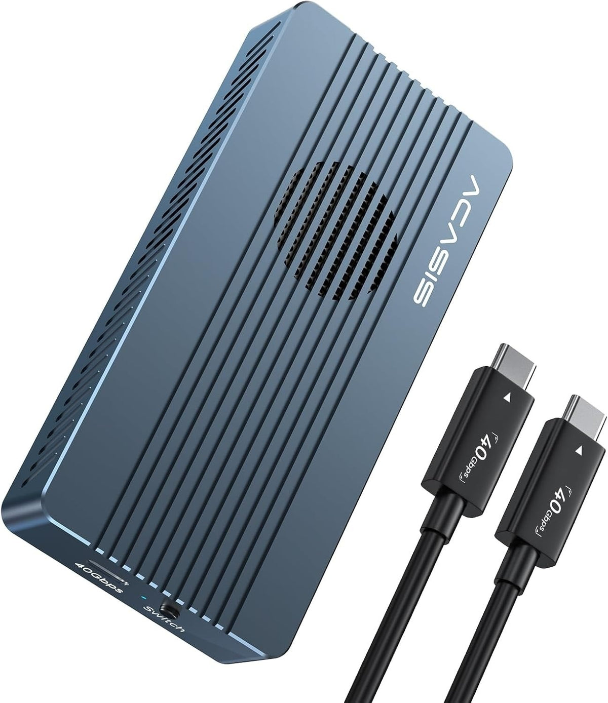 ACASIS 40Gbps USB4 M.2 NVMe SSD Enclosure with Cooling Fan Thunderbolt Compatible