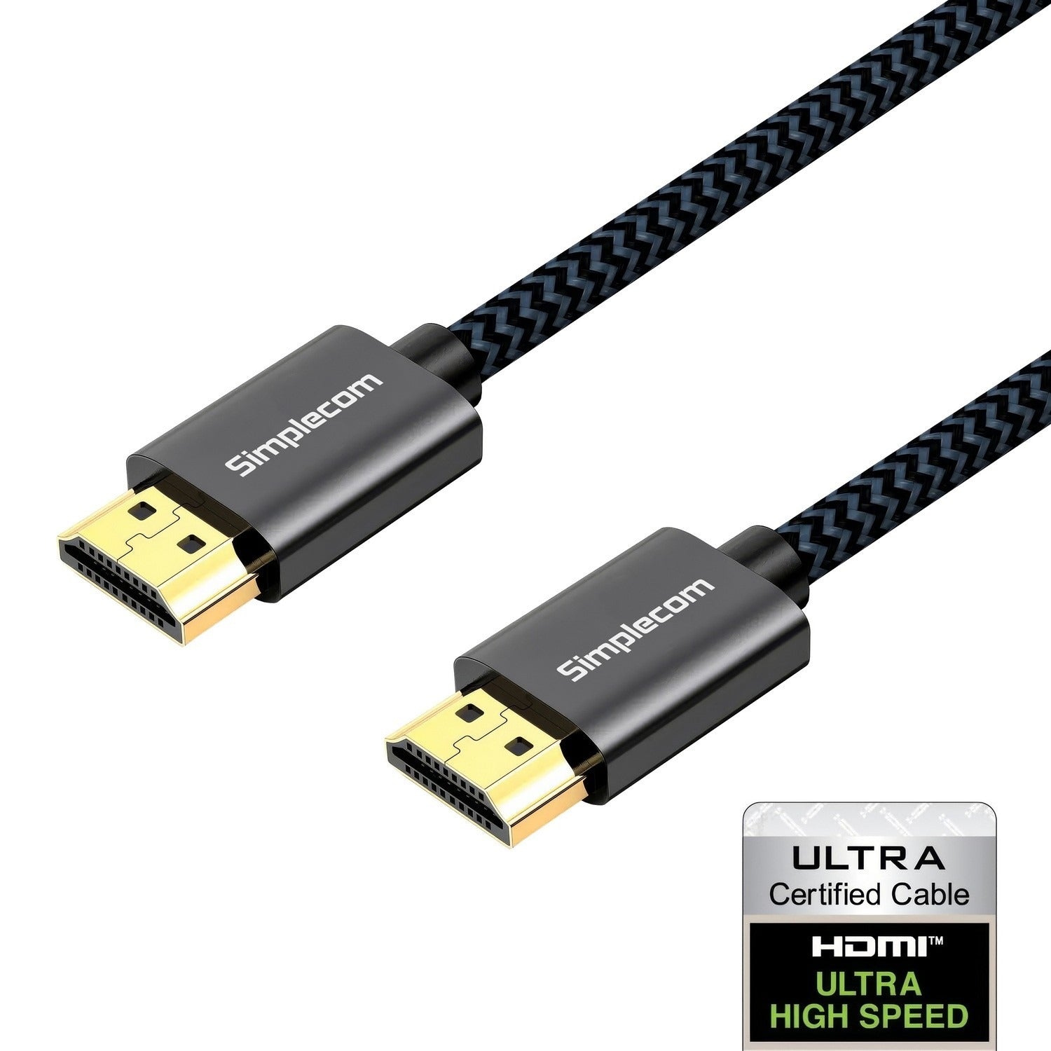Simplecom Braided HDMI 2.1 Cable 8K 60Hz 48Gbps 2M SBT002