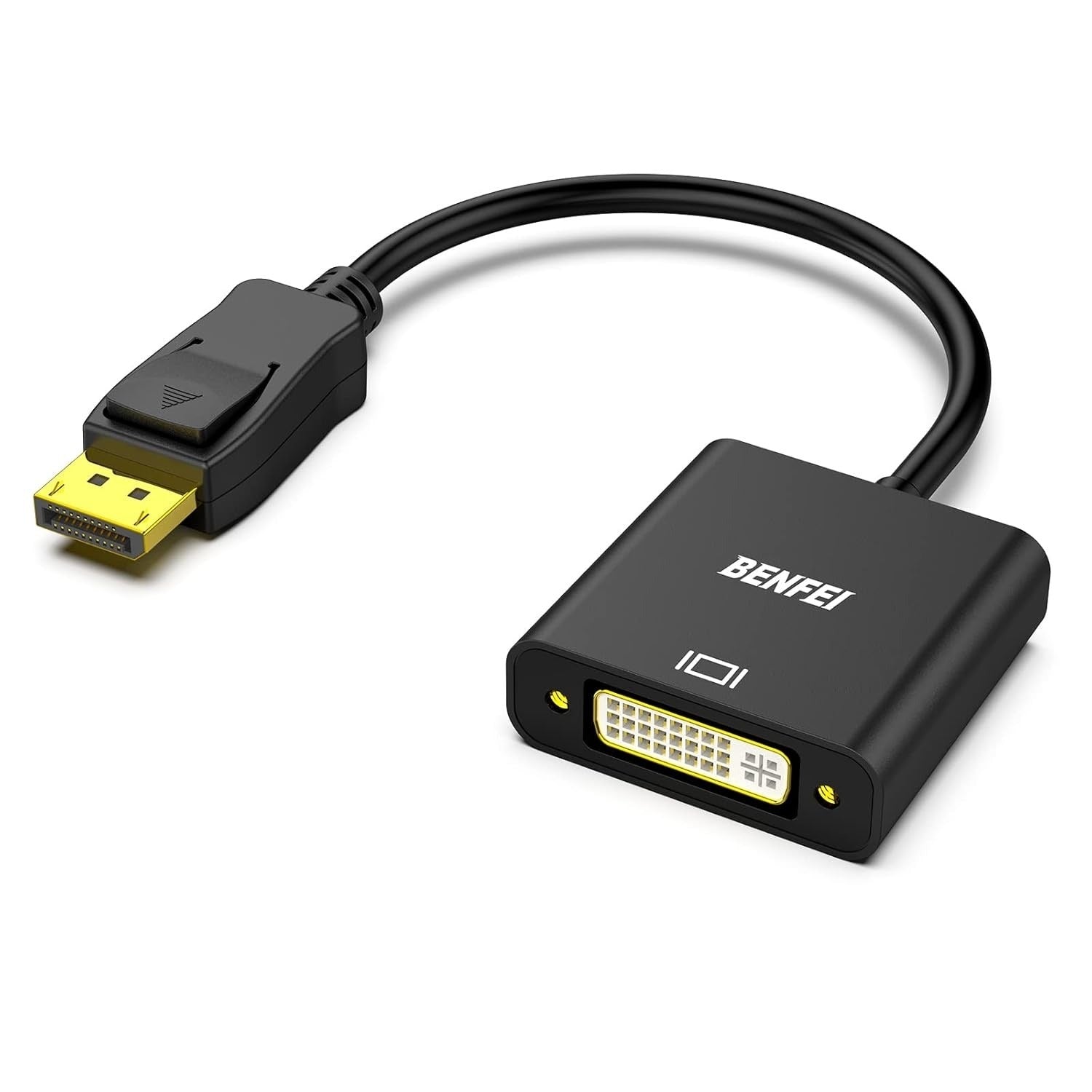 BENFEI DisplayPort to DVI-D Single Link Adapter 1080p 60Hz Male to Female Passive Converter