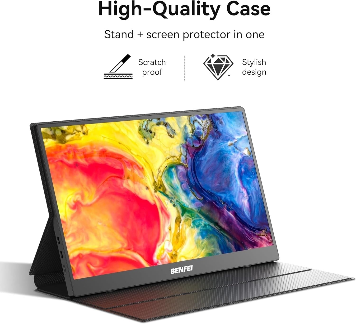 BENFEI 15.6" FHD Portable Monitor USB-C HDMI IPS HDR Gaming Display