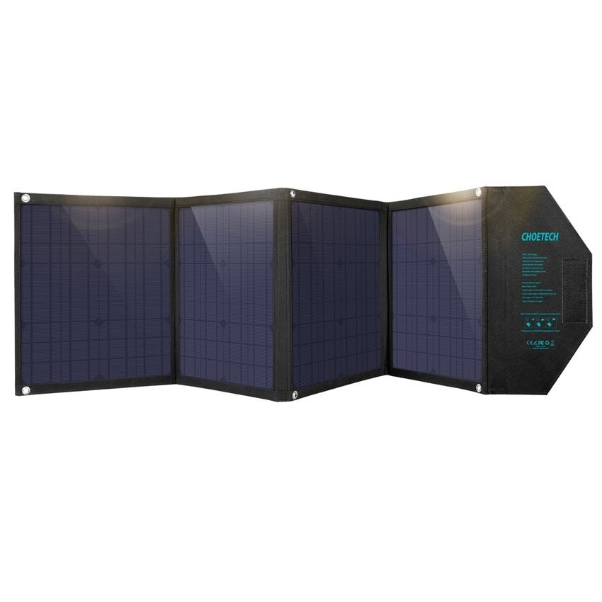 Choetech 80W Foldable Solar Charger USB-C DC QC3.0 Outdoor Panel