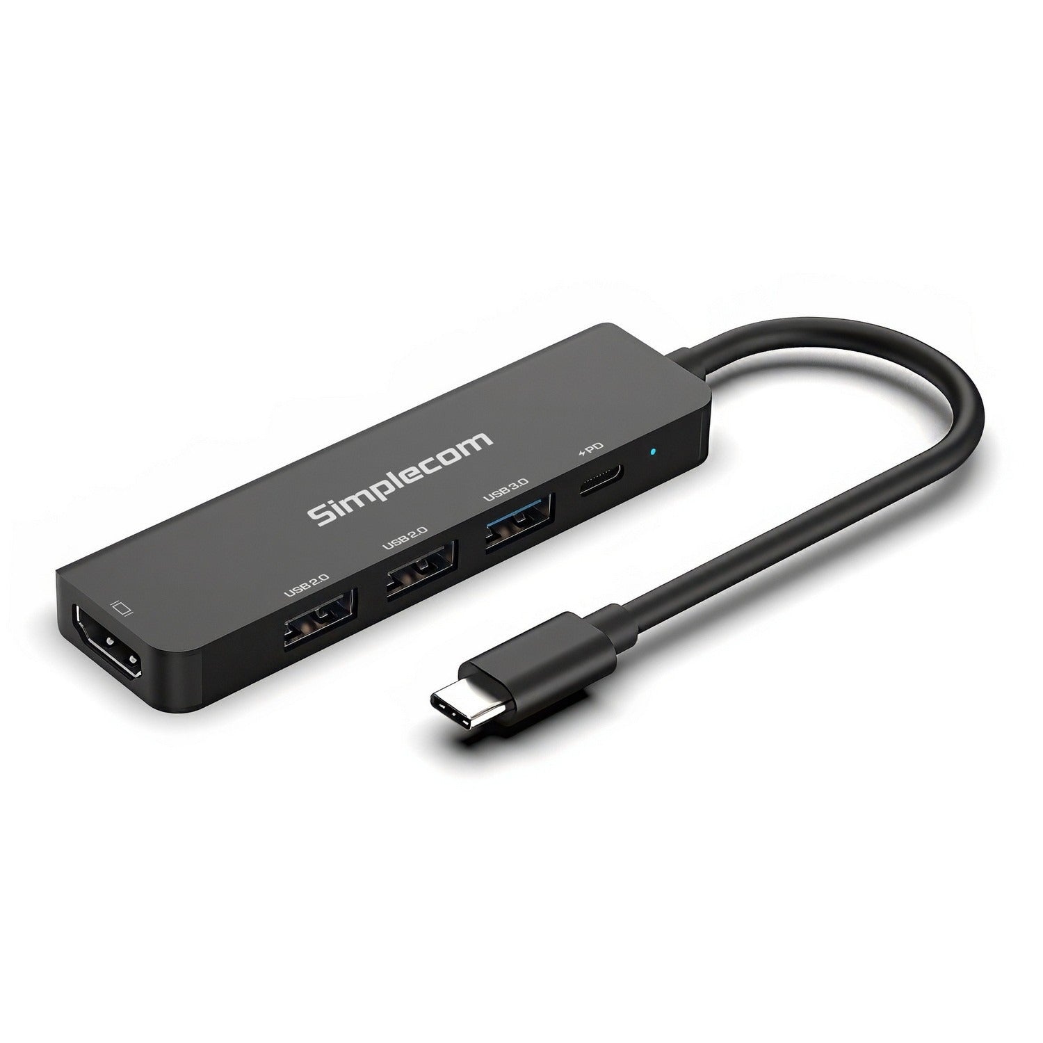 Simplecom 5-in-1 USB-C Multiport Docking Station with PD and HDMI 2.0 CHT550