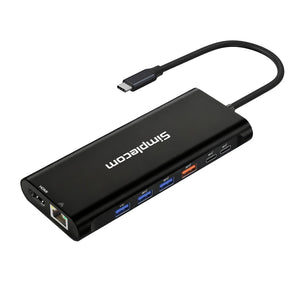Simplecom CHT814 14-in-1 USB-C 4K Triple Display MST Docking Station with Dual HDMI DP