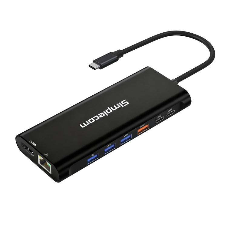 Simplecom CHT814 14-in-1 USB-C 4K Triple Display MST Docking Station with Dual HDMI DP