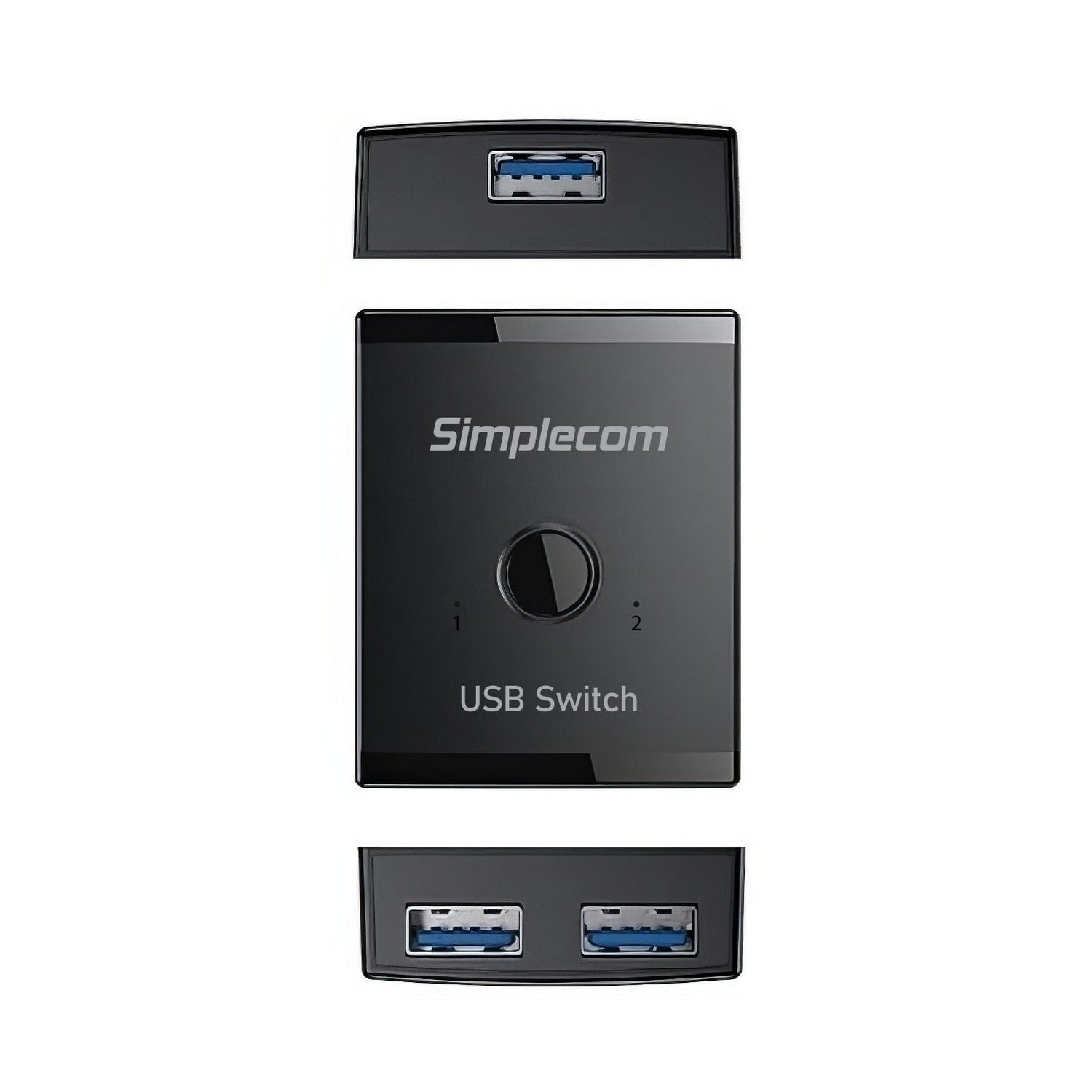 Simplecom 2-Way USB 3.0 Switch Bi-Directional 1 In 2 Out KM125