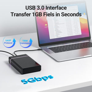 ACASIS 2.5/3.5 Inch SATA SAS Hard Drive Docking Station USB 3.2 5Gbps with Power Adapter