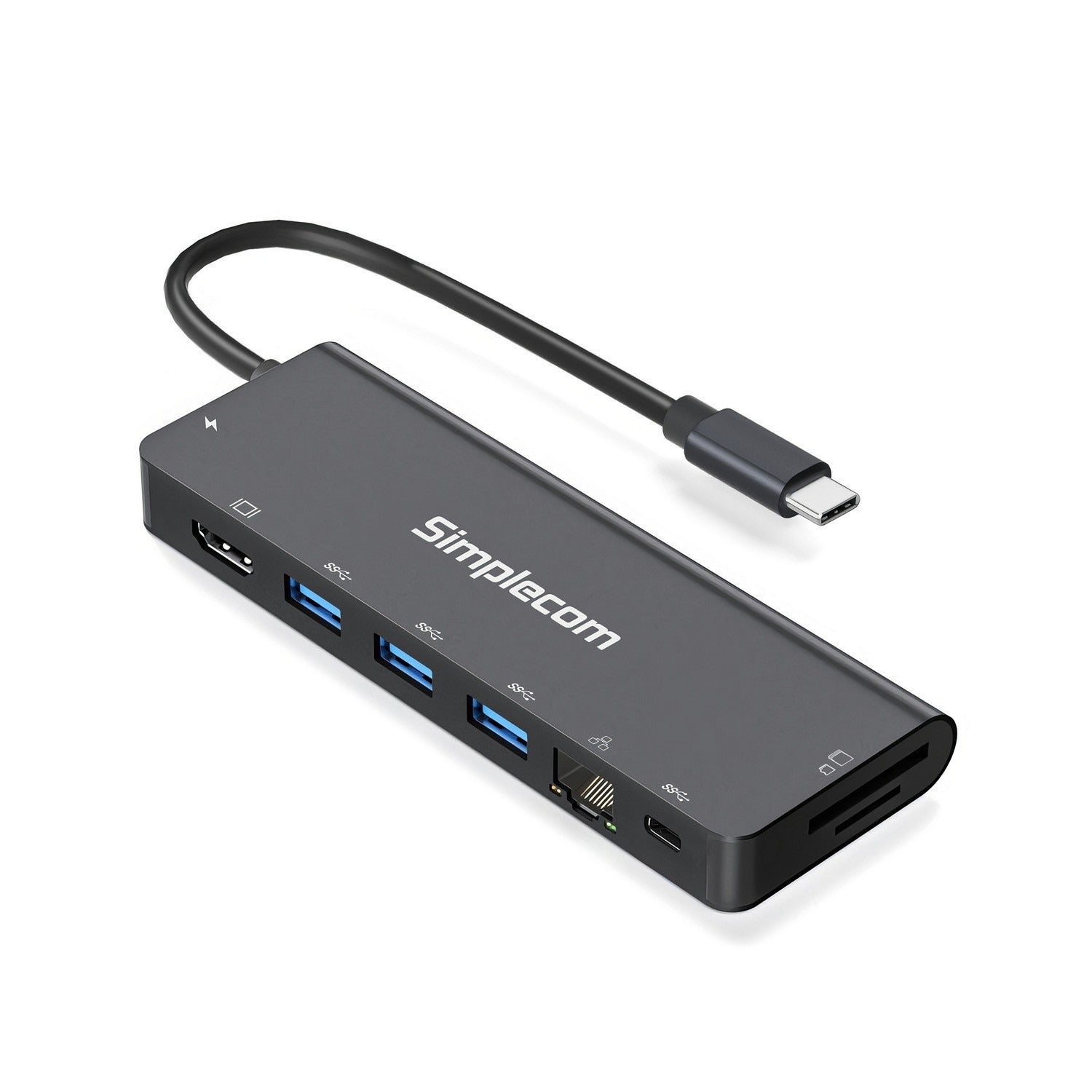 Simplecom 9-in-1 USB-C Multiport Docking Station with HDMI 2.0 CHT590