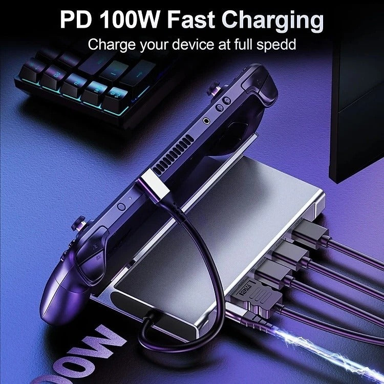 Choetech 5-in-1 Docking Station for Steam Deck Portable USB-C Hub
