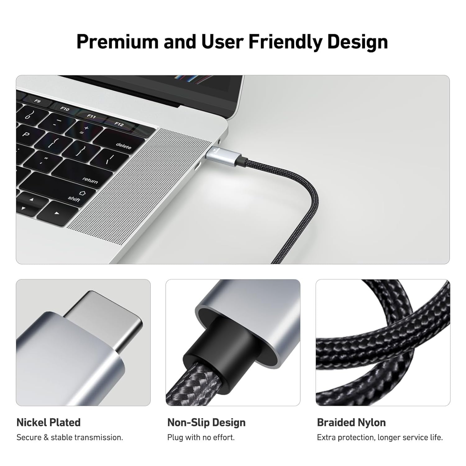 BENFEI USB-C to HDMI 4K 60Hz Braided Cable for iPhone MacBook Pro