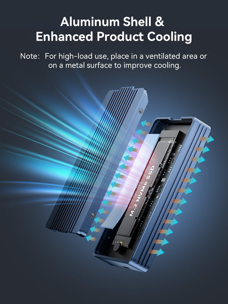 ACASIS 40Gbps USB4 M.2 NVMe SSD Enclosure Thunderbolt 4/3 Compatible Tool-Free