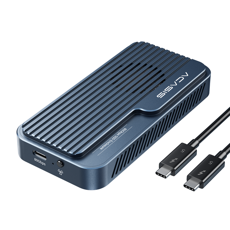 ACASIS 80Gbps USB4 M.2 NVMe SSD Enclosure Thunderbolt 5 Compatible with Cooling Fan