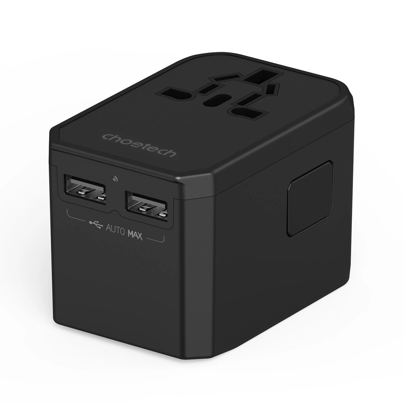 Choetech GaN 45W Travel Adapter 2x USB-C Ports with US EU UK AU Plugs