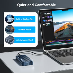 ACASIS 80Gbps USB4 M.2 NVMe SSD Enclosure Thunderbolt 5 Compatible with Cooling Fan