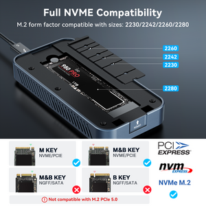 ACASIS 80Gbps USB4 M.2 NVMe SSD Enclosure Thunderbolt 5 Compatible with Cooling Fan