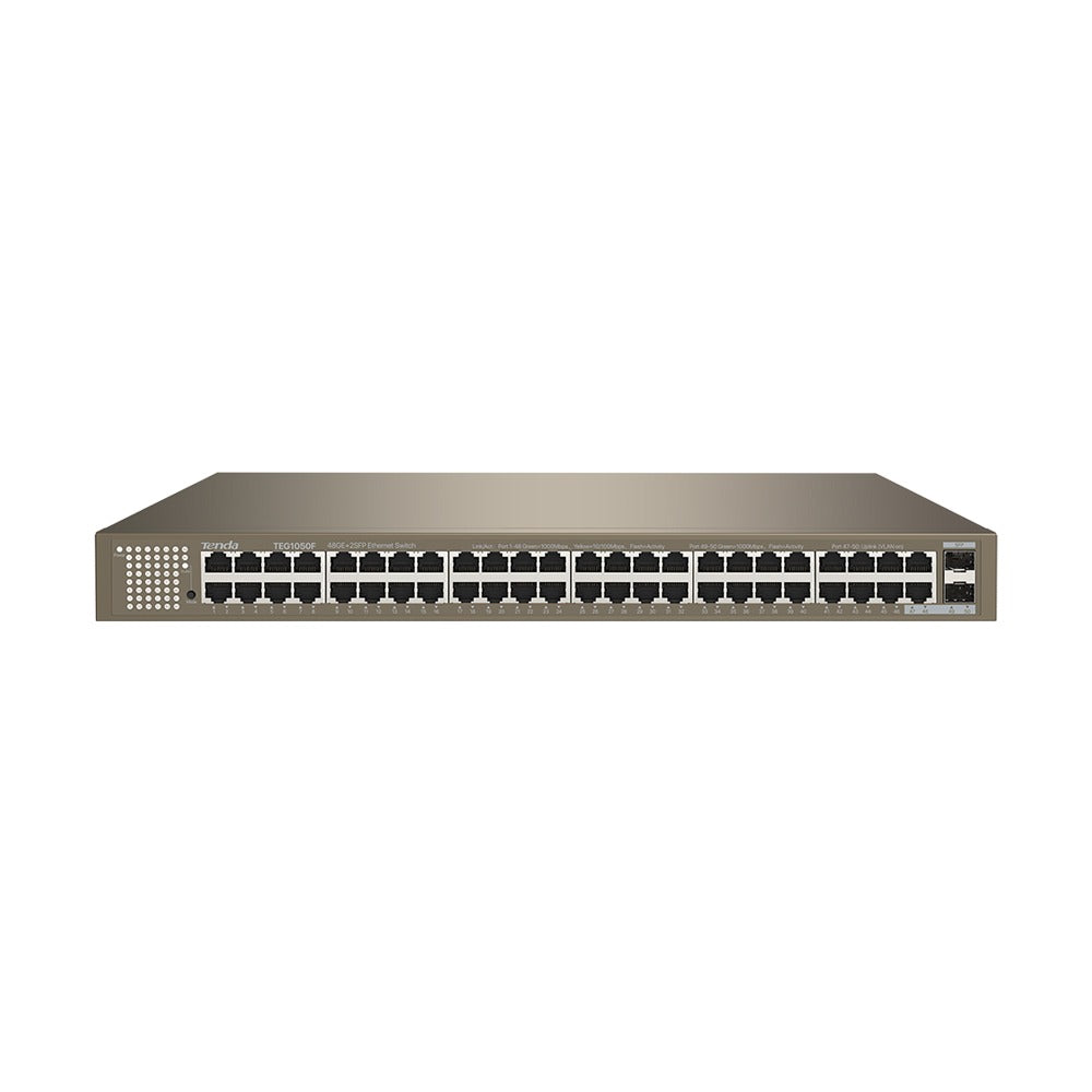 Tenda TEG1050F 48-Port Gigabit Unmanaged Rackmount Switch with 2 SFP Slots