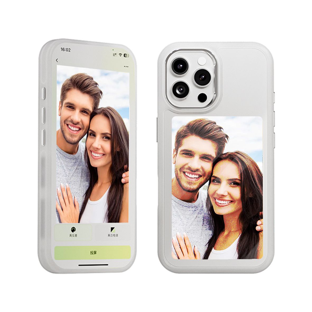 Blacktech iPhone 17 Pro Custom Picture Ink Protective Case with Stand