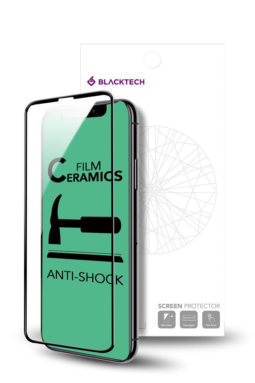 Blacktech iPhone 15 Pro Max Ceramic Full Screen Protector