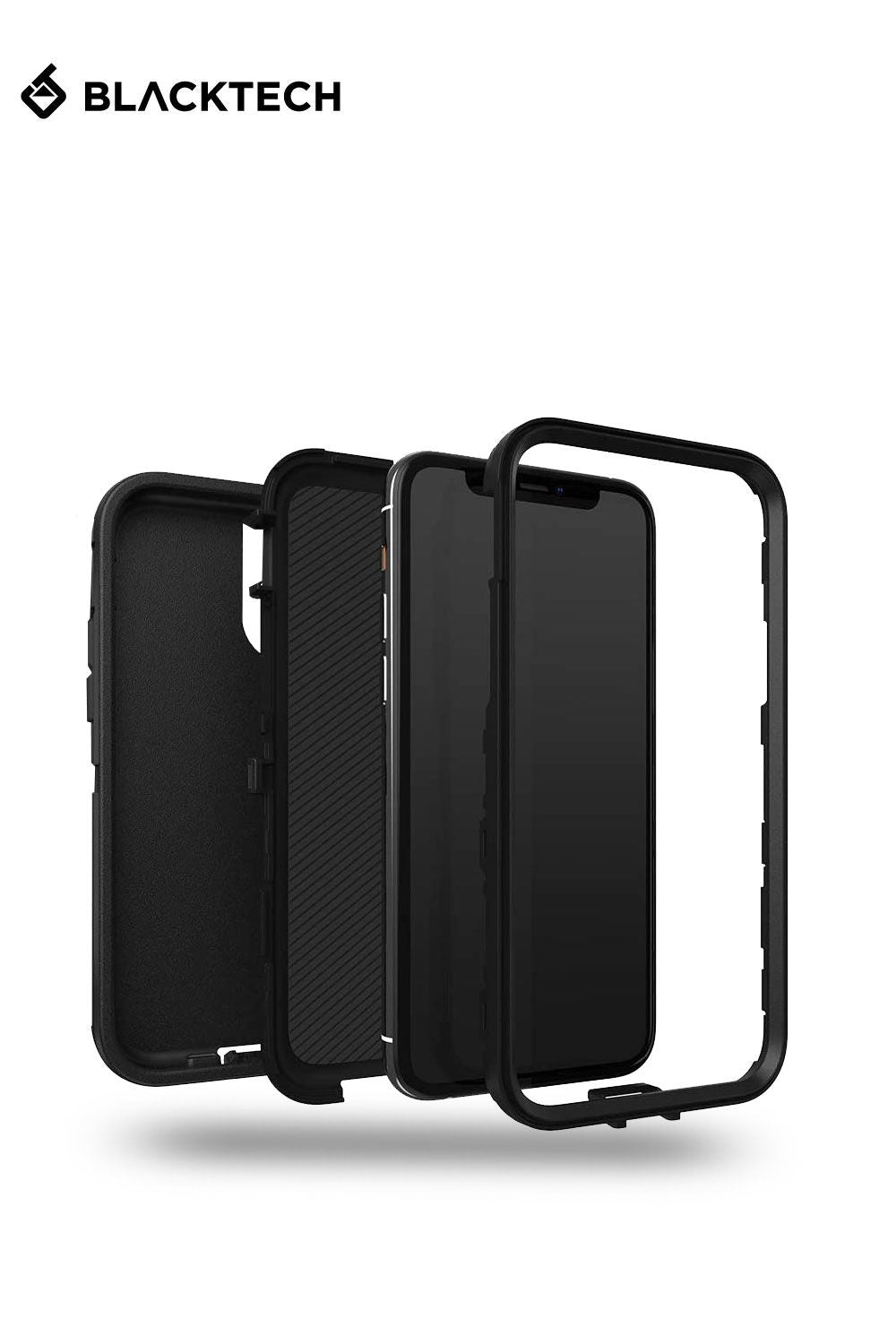 Blacktech iPhone 13 Pro Max Defender Heavy Duty Shockproof Case