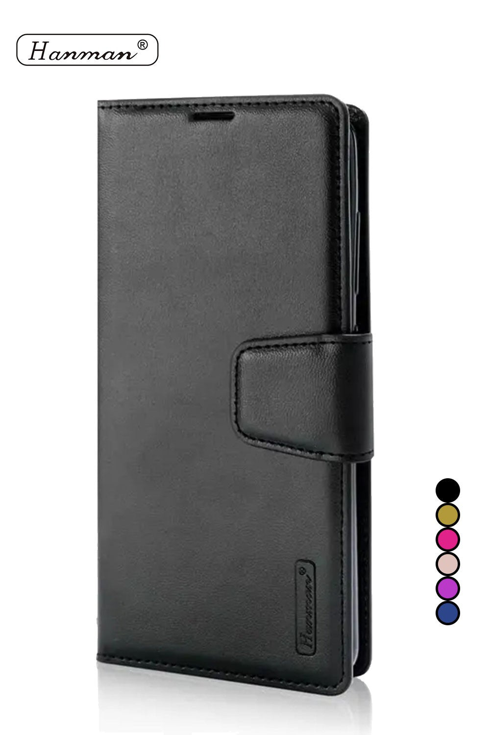 Hanman Samsung Galaxy Z Fold 6 Premium Leather Wallet Flip Case with Card Slot