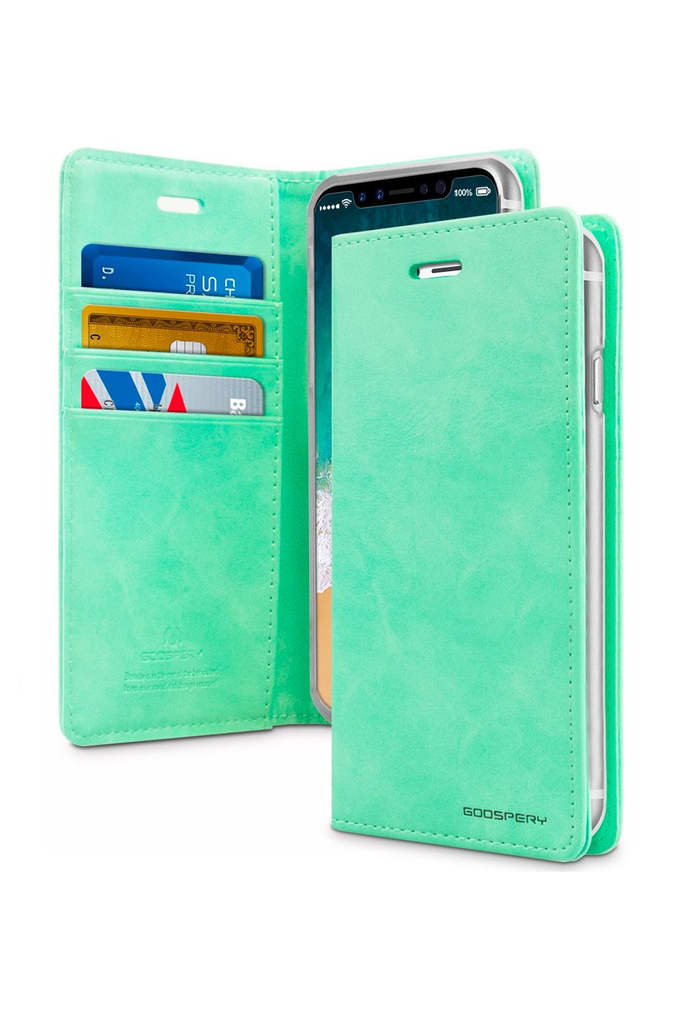 Goospery Mercury Samsung Galaxy S25 Edge Blue Moon Diary Flip Wallet Case