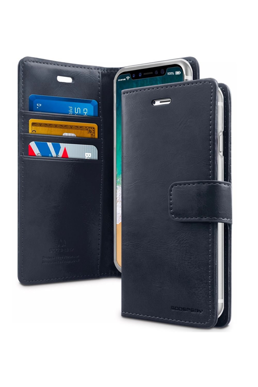 Goospery Mercury Samsung Galaxy S25 Edge Blue Moon Diary Flip Wallet Case