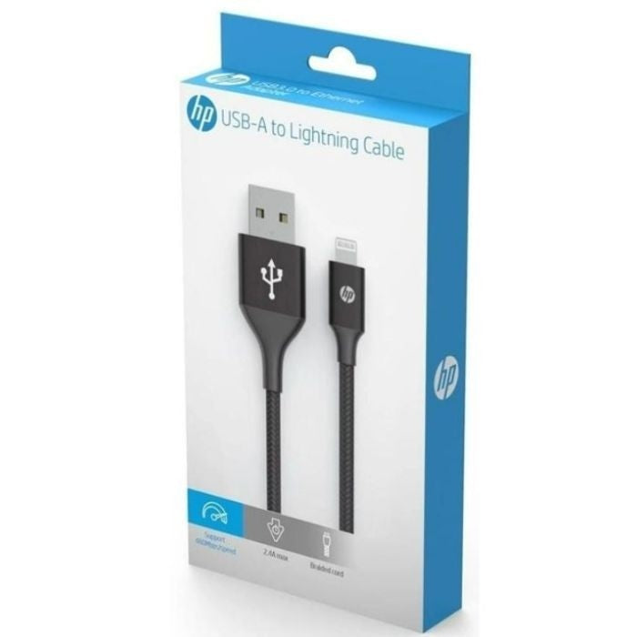 HP MFi Certified Lightning to USB Charging Braided Cable for iPhone iPad Charger - 1M