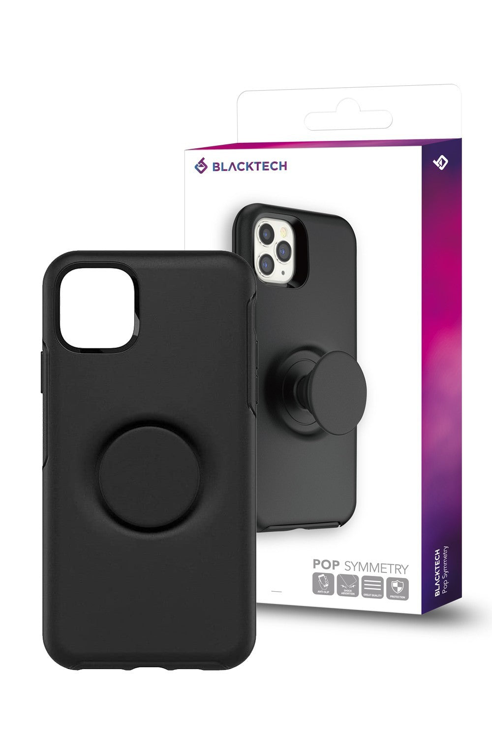 Blacktech iPhone 11 Pro Max Symmetry Pop Up Protective Case