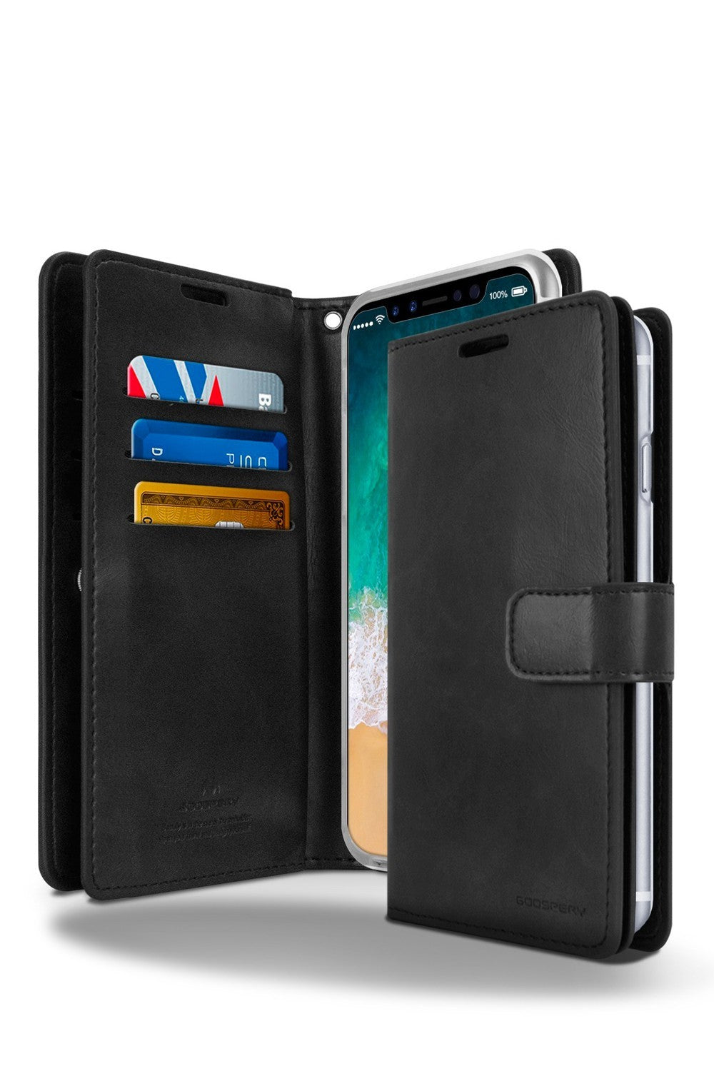 Goospery Mercury iPhone 16 Plus Mansoor Double Wallet Flip Case