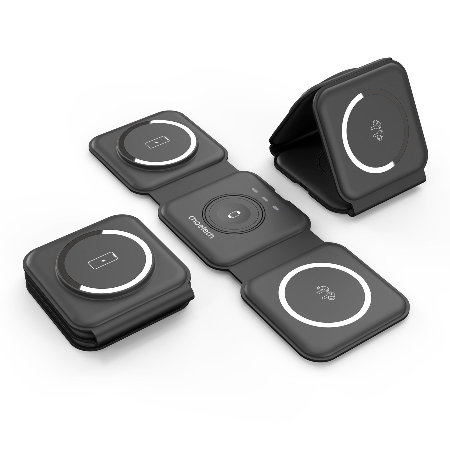 Choetech 3 in 1 15W Wireless Charger Dock for iWatch Airpod