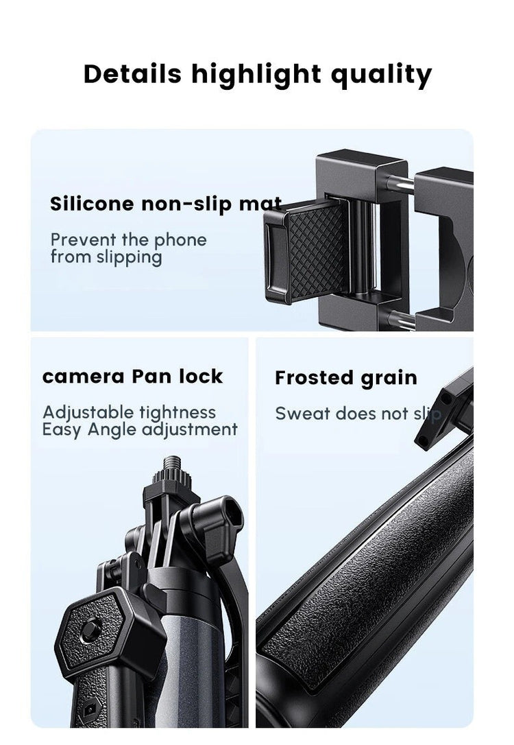 UGREEN 4 Leg Bluetooth Selfie Stick Tripod