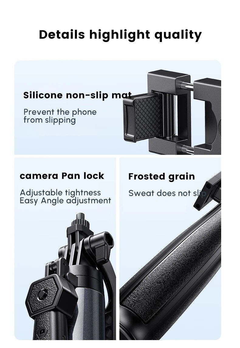 UGREEN 4 Leg Bluetooth Selfie Stick Tripod
