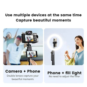 UGREEN 4 Leg Bluetooth Selfie Stick Tripod