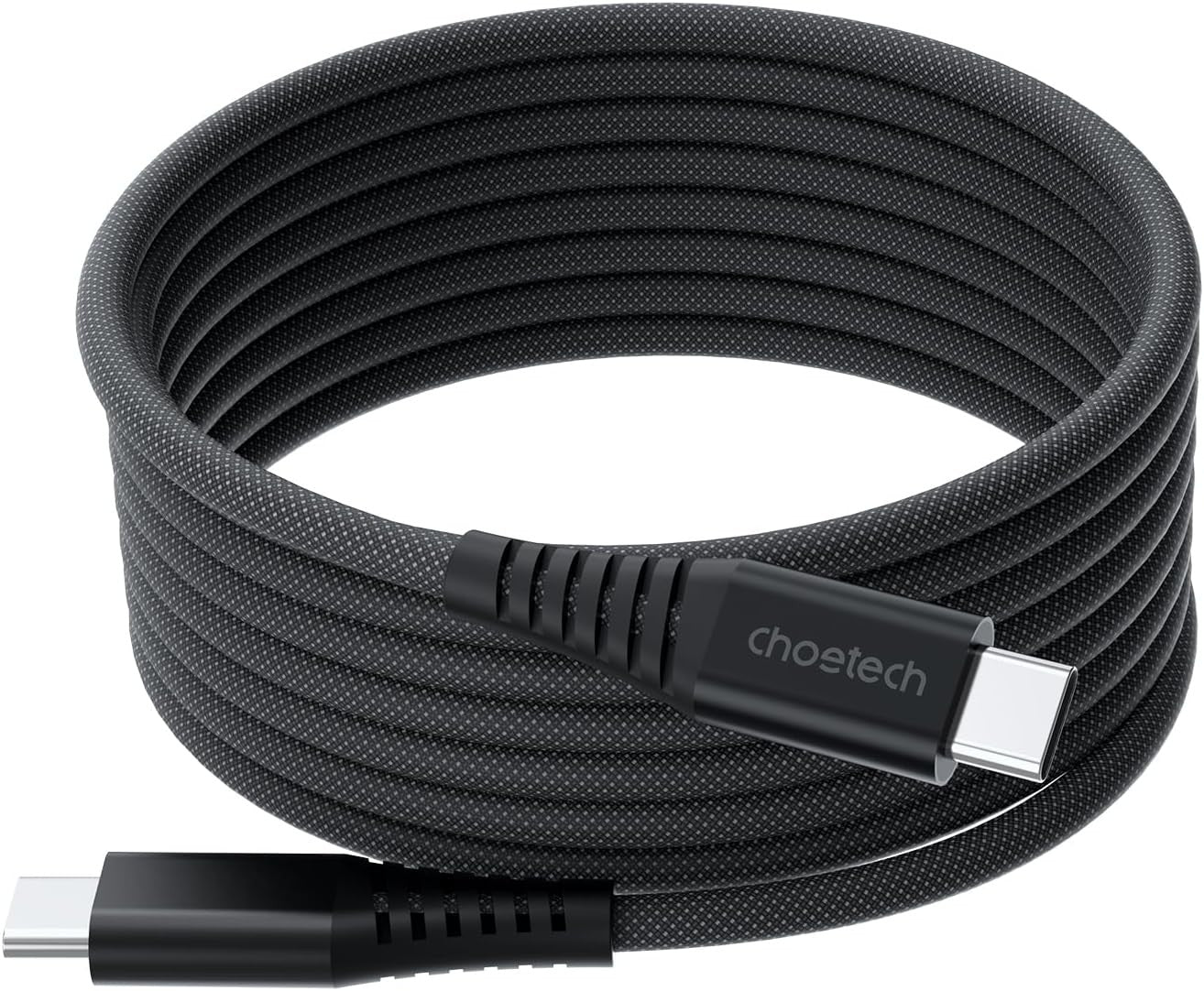 Choetech USB-C to USB-C 240W PD 3.1 Magnetic Nylon Braided Cable - 1.8m